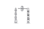 0.36 Karat Diamond Baguette Earrings