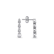 0.36 Karat Diamond Baguette Earrings