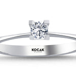 Load image into Gallery viewer, 0.09 Karat EF SI Diamond Solitaire Ring