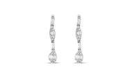 0.34 Karat Diamond Baguette Earrings