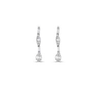 0.34 Karat Diamond Baguette Earrings