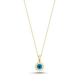 Load image into Gallery viewer, 14ct Eye Motif Necklace