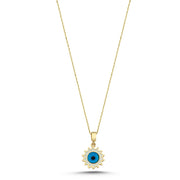 14ct Eye Motif Necklace