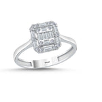 Load image into Gallery viewer, 14ct Baguette Stone Set Gold Ring
