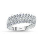 Load image into Gallery viewer, 14ct Baguette Stone Set Gold Ring