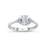 Load image into Gallery viewer, 14ct Baguette Stone Set Gold Ring