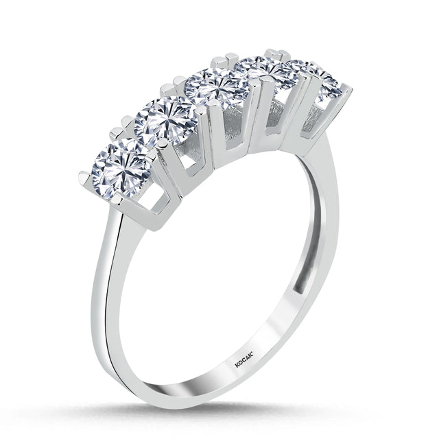 14ct Five Stone Gold Ring