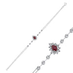 Load image into Gallery viewer, 0.61 Karat Ruby Diamond Bracelet