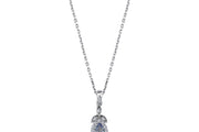 0.36 Karat Sapphire Diamond Necklace