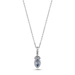 Load image into Gallery viewer, 0.36 Karat Sapphire Diamond Necklace