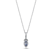 0.36 Karat Sapphire Diamond Necklace