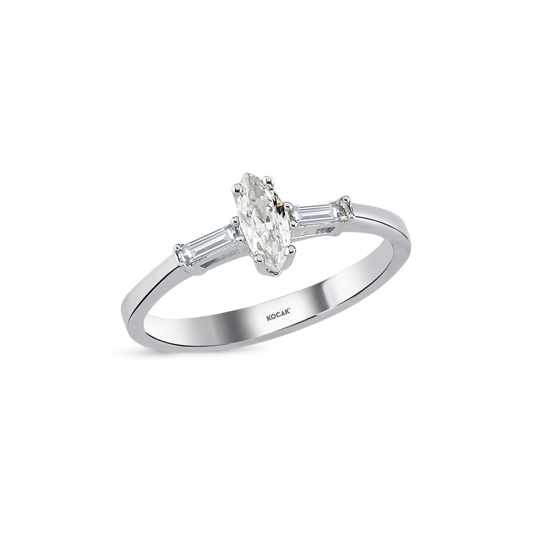 0.34 Karat Baguette Diamond Ring