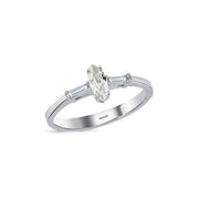 0.34 Karat Baguette Diamond Ring
