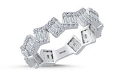 0.79 Karat EF SI Kare Diamond Ring