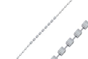 0.61 Karat Square Diamond Bracelet
