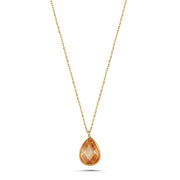 14ct Multicolour Stone Set Gold Necklace