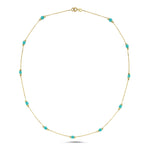 Load image into Gallery viewer, 14ct Multicolour Stone Set Gold Necklace