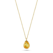 14ct Multicolour Stone Set Gold Necklace