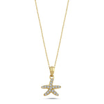 Load image into Gallery viewer, 14ct Star Motif Gold Necklace