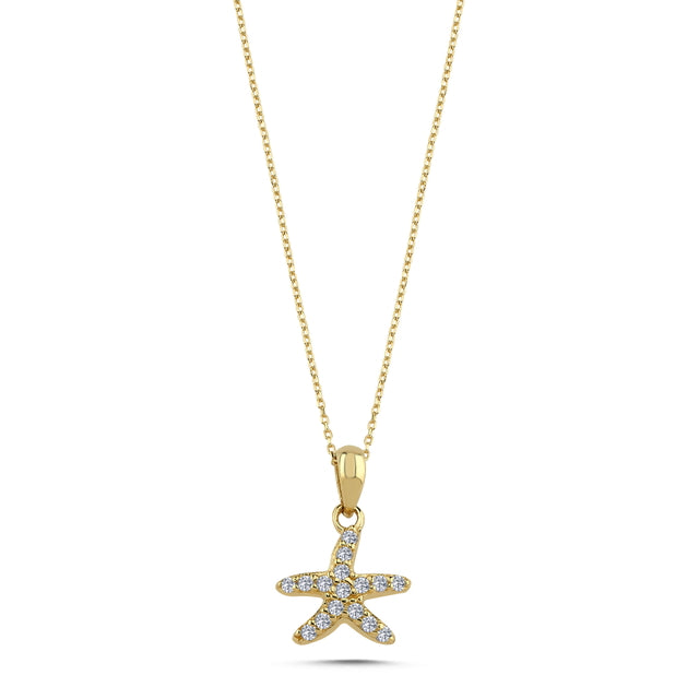 14ct Star Motif Gold Necklace