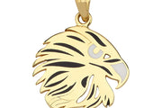 14ct Eagle Motif Yellow Gold Pendant (Chain Not Included)