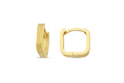 14ct Kare Hoop Gold Earrings
