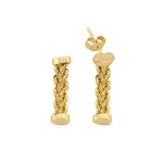 Load image into Gallery viewer, 14ct Drop Gold Earrings