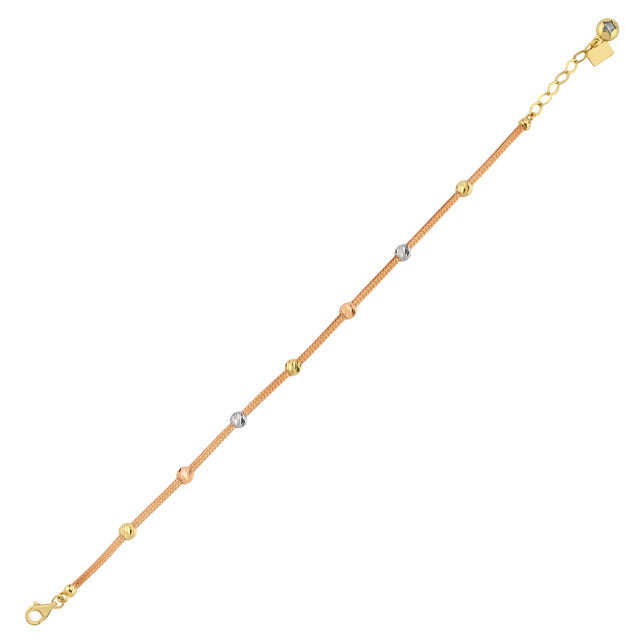 14ct Dorika Beaded Gold Bracelet