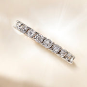 2.04 Karat Full Eternity Diamond Ring