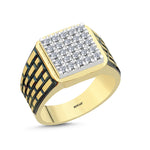 Load image into Gallery viewer, 0.40 Karat Diamond Design Men's Ring