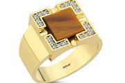 0.21 Karat Diamond Design Men's Ring