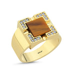 Load image into Gallery viewer, 0.21 Karat Diamond Design Men's Ring
