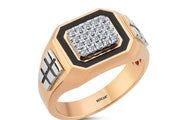 0.20 Karat Diamond Design Men's Ring