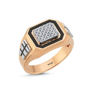 0.20 Karat Diamond Design Men's Ring
