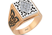 0.23 Karat Diamond Design Men's Ring