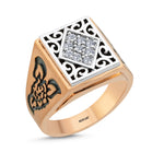 Load image into Gallery viewer, 0.23 Karat Diamond Design Men's Ring
