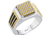 0.31 Karat Diamond Design Men's Ring