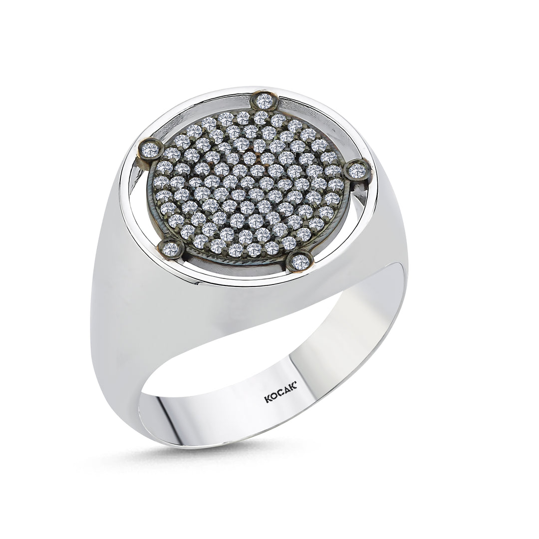 0.50 Karat Diamond Design Men's Ring