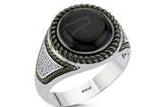 0.22 Karat Diamond Design Men's Ring