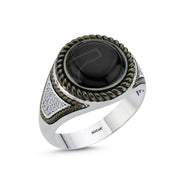 0.22 Karat Diamond Design Men's Ring