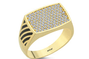 0.69 Karat Diamond Design Men's Ring