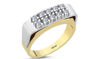 0.45 Karat Diamond Design Men's Ring