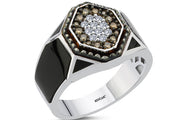 0.34 Karat Diamond Design Men's Ring