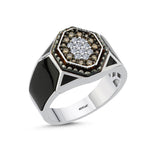 Load image into Gallery viewer, 0.34 Karat Diamond Design Men's Ring