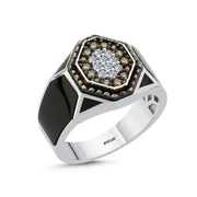 0.34 Karat Diamond Design Men's Ring