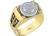 0.38 Karat Diamond Design Men's Ring