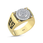 Load image into Gallery viewer, 0.38 Karat Diamond Design Men's Ring