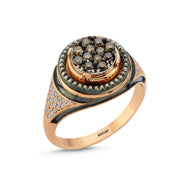 0.67 Karat Diamond Design Men's Ring