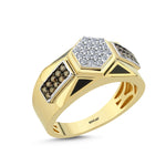 Load image into Gallery viewer, 0.49 Karat Diamond Design Men's Ring