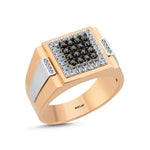 Load image into Gallery viewer, 0.40 Karat Diamond Design Men's Ring